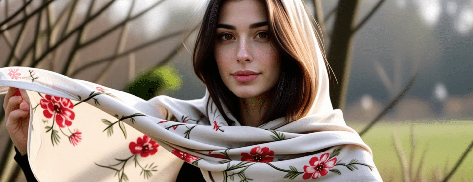 Porter un foulard qui évoque le calme absolu