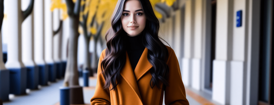Porter un manteau cousu avec des moments heureux